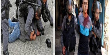 صہیونی ریاست میں قابض فوج کا نوجوان فلسطینی پر تشدد اورگرفتاری