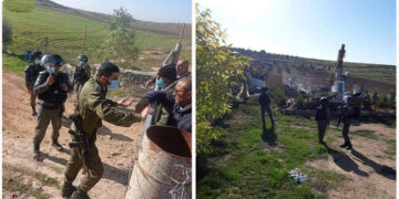 صیہونی فوج نے فلسطینیوں کے دو مکانات اور پانی کے کنویں مسمار کردیئے