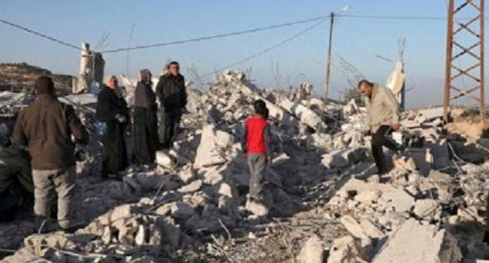 صہیونی فوج کے ہاتھوں ایک اور فلسطینی خاندان بے گھر