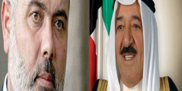 امیر کویت کوپارلیمنٹ کے کامیاب انتخابات پر اسماعیل ھنیہ  کی مبارکباد