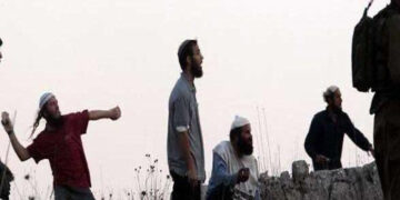 نا بلس میں صہیونی آباد کاروں کا فلسطینی با شندوں پر حملہ