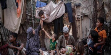   غزہ کے مظلوم فلسطینی قابض حکام کی بے حسی کی بولتی تصویر   