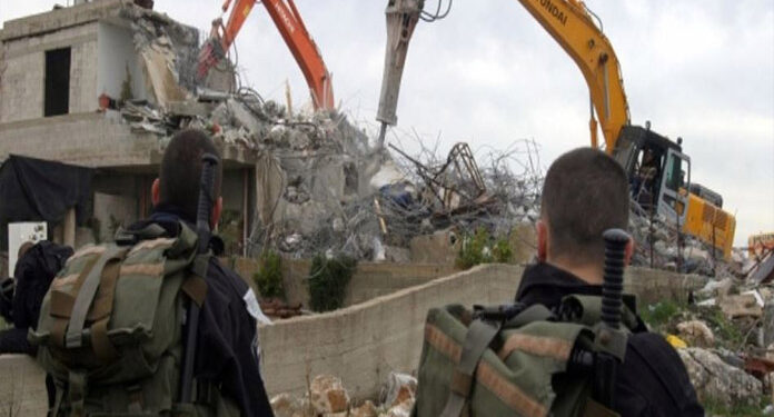 جنین میں صہیونی بلدیہ نے 5 فلسطینی گھر مسمار کر دیئے