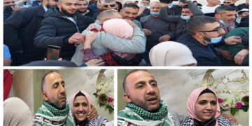 صہیونی زندان میں 2عشرے گزار کر رہاہونے والا فلسطینی بالآخر اپنے خاندان سے جا ملا