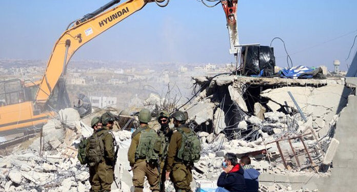 صہیونی ریاست میں مظلوم فلسطینیوں کے گھروں کی مسماری