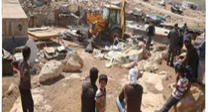 قابض ریاست میں فلسطینی گھروں اور طبی مراکز کی مسماری کے نوٹس جاری