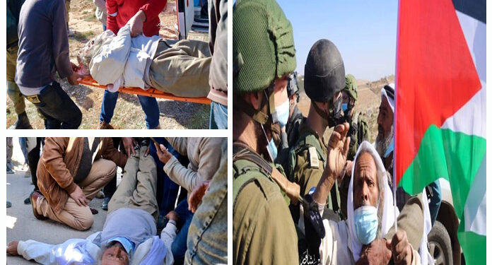 قابض فوج نے ایک اور بزرگ فلسطینی کو زخمی کردیا