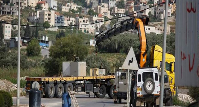 صیہونی فوج کی ناکہ بندی، فلسطینیوں کو قصبے میں آمدرفت سے روک دیا گیا 