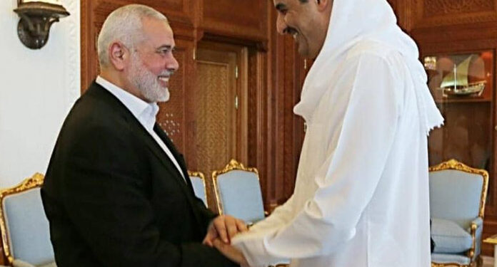 اسماعیل ھنیہ کی امیر قطر سے اہم ملاقات