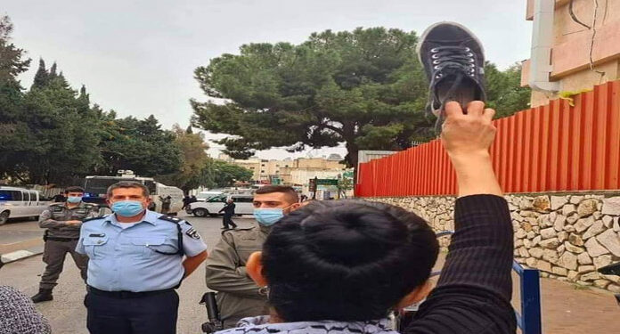 مقبوضہ فلسطین: شہر میں نیتن یاہو کے دورے کے خلاف احتجاج