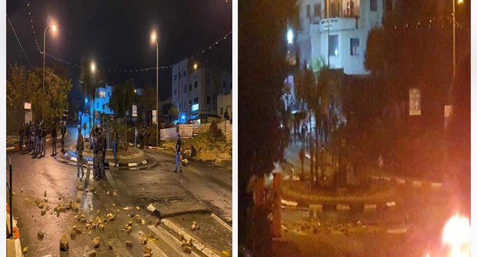 فلسطینی کی شہادت پر احتجاج کرنے والے مظاہرین پر صہیونی فوجی تشدد