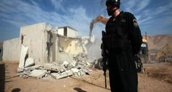 صہیونی ریاست میں ایک اور فلسطینی کا گھر مسمار