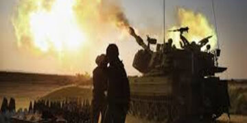 غزہ میں قابض فوج کی بمباری