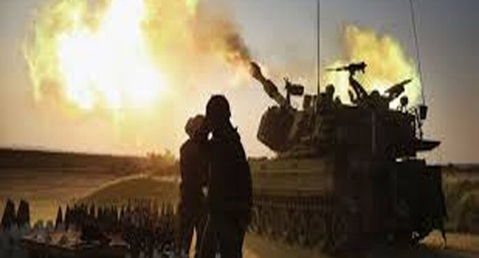 غزہ میں قابض فوج کی بمباری