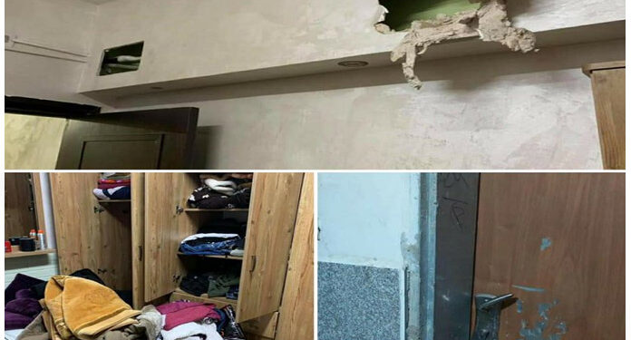 صہیونی فوج کا بیت المقدس میں فلسطینی کے گھر پر دھاوا