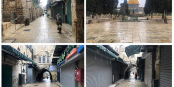 مسجد اقصی میں کورونا  کی وجہ سے بندش کے بعد جمعہ کے روزبھی سناٹا