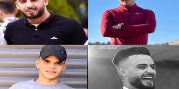 The Israeli army arrested 4 Palestinian young men