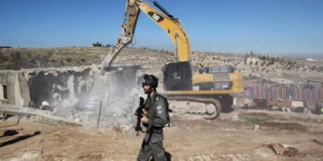 zionist-Israeli-forces-demolish-house