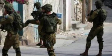 Zionist-army-raids-Palestinian