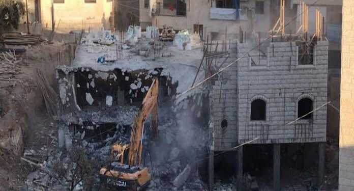 مقبوضہ فلسطین میں صہیونی فوج کے ہاتھوں مسماری کی کارروائیاں جاری