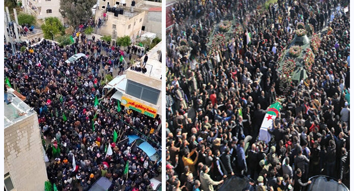 رہنماؤں کے جنازے میں جم غفیر ثبوت ہے فلسطینی حماس  سے متفق ہیں، حماس