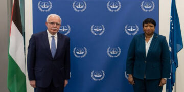 فلسطینی وزیرخارجہ کی آئی سی سی کی چیف پراسیکیوٹر سے ملاقات
