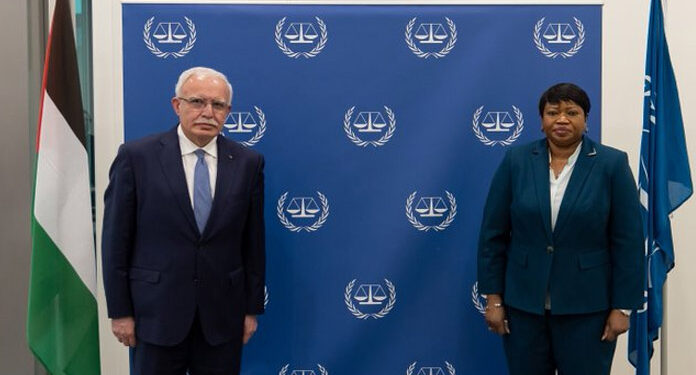 فلسطینی وزیرخارجہ کی آئی سی سی کی چیف پراسیکیوٹر سے ملاقات