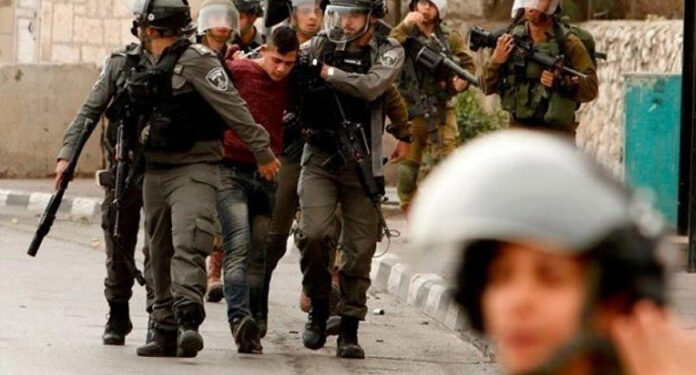 Zionist army-kidnap-Palestinian