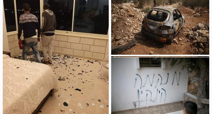 مقبوضہ فلسطین: صہیونی آباد کاروں کا فلسطینیوں کے گھروں پر پتھراؤ
