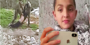 Zionist-army-Palestinian-child