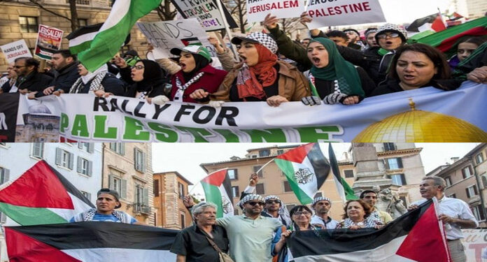 ڈنمارک میں صہیونی حکام کے خلاف فلسطینیوں کےساتھ اظہار یکجہتی