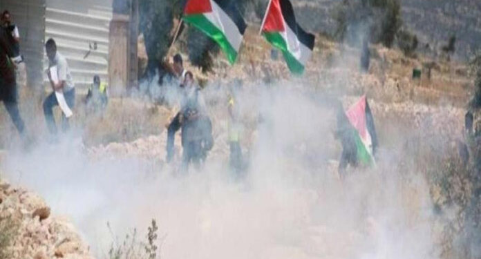 صہیونی فوج کا پر امن فلسطینی ریلی پردھاوا