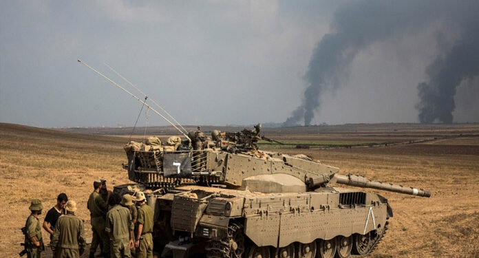 غزہ: سرنگوں کی تلاش میں صیہونی فوج کی سرحد پر بمباری