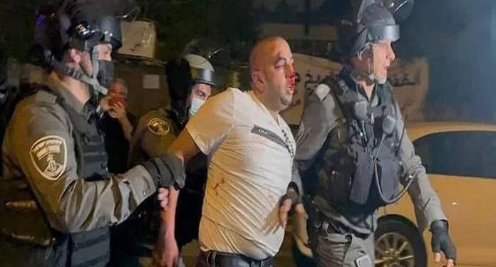 شیخ جراح میں صیہونی فوج کا کریک ڈاؤن، دو فلسطینی گرفتار متعددزخمی