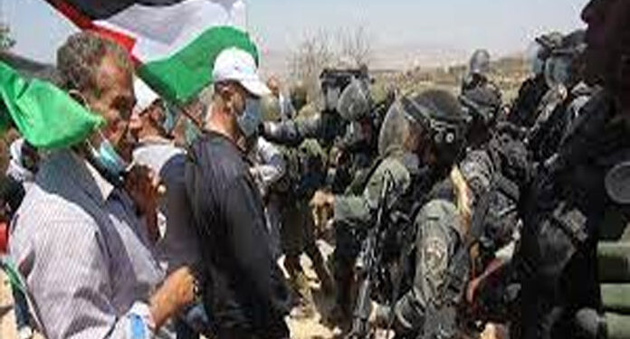  صہیونی فوج کی فلسطینی مظاہرین پر فائرنگ