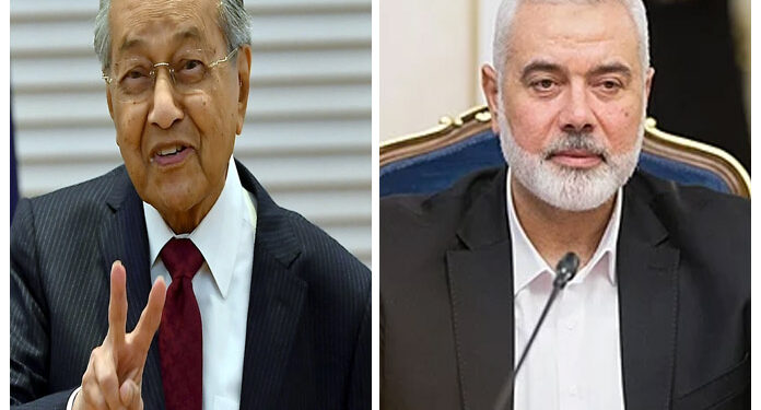 حماس اور ملائیشیا کے وزیر اعظم کی مسئلہ فلسطین پر بات چیت