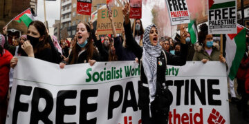 امریکی دارالحکومت واشنگٹن میں اسرائیل مردہ بار ریلی