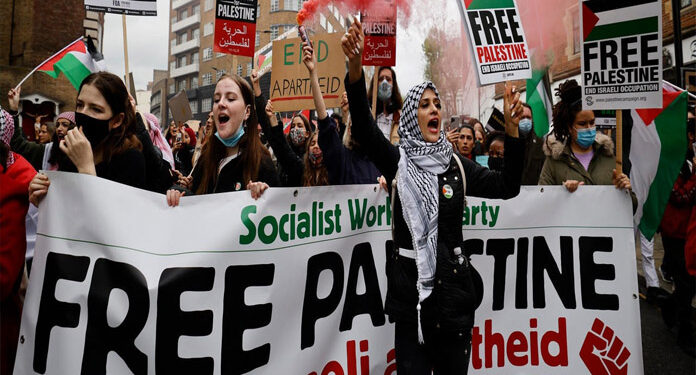 امریکی دارالحکومت واشنگٹن میں اسرائیل مردہ بار ریلی