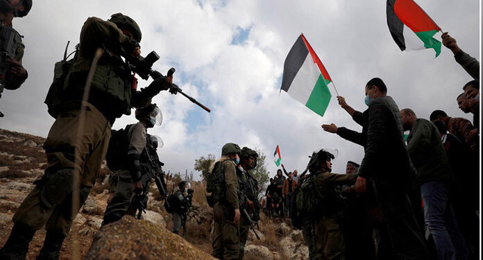 قابض فوج کی  فلسطین میں جنگ بندی کی خلاف ورزیاں  
