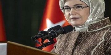 ترک صدر کی اہلیہ فلسطینی بچوں کی تعلیمی امدادمیں تعاون کریں گی