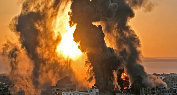 غزہ پر صیہونی بمباری ساتویں روزبھی جاری، شہداء کی تعداد 174ہوگئی