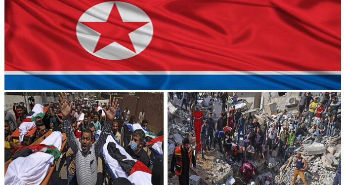 شمالی کوریا کا غزہ کے فلسطینیوں کے ساتھ اظہار یکجہتی
