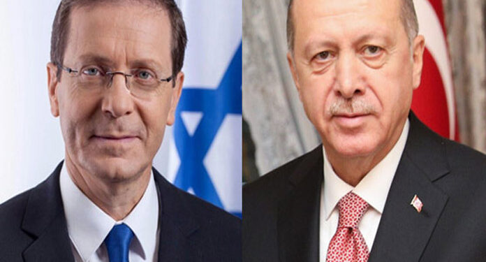 ترک صدر کا اسرائیلی ہم منصب کوٹیلی فون، عہدہ سنبھالنے پرمبارکباد پیش کی