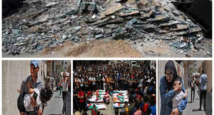 اسرائیلی بم باری سے غزہ کے 62٪ فلسطینی خوراک سےمحروم، رپورٹ