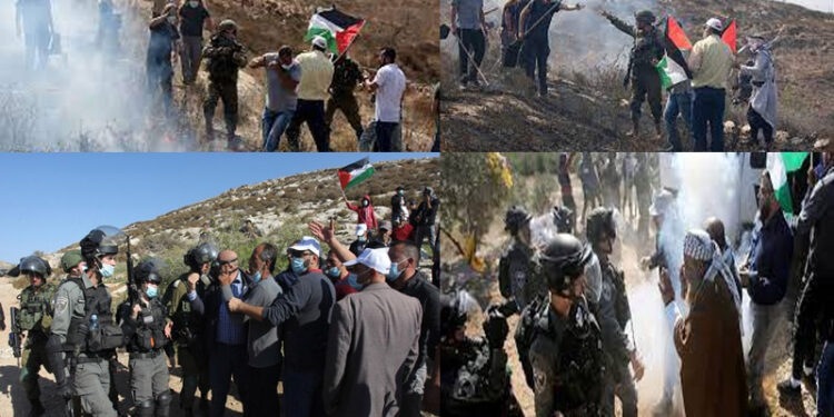 بیتا قصبے میں صہیونی فوجی جھڑپیں، 300 کےقریب فلسطینی زخمی