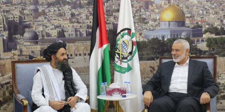 اسماعیل ھنیہ کی ملا عبدالغنی برادر کو ٹیلی فون ،زبرست فتح پر مبارکباد