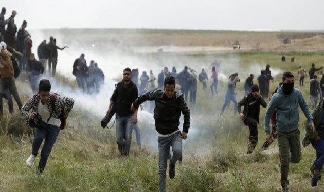 قابض فوج اور فلسطینیوں میں جھڑپیں، 100 سے زائد فلسطینی زخمی