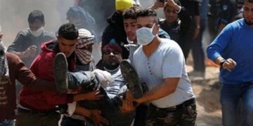 قیدیوں پر مظالم کے خلاف احتجاجی مظاہرہ، اسرائیلی فوج کا لاٹھی چارج