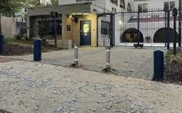 واشنگٹن: فلسطینی قیدیوں کی حمایت میں اسرائیلی سفارت خانےکے سامنے مظاہرہ