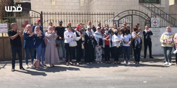 صہیونی جیلوں سے شہداء کے جسد خاکی  کےحصول  کے لیے فلسطینیوں کا احتجاج